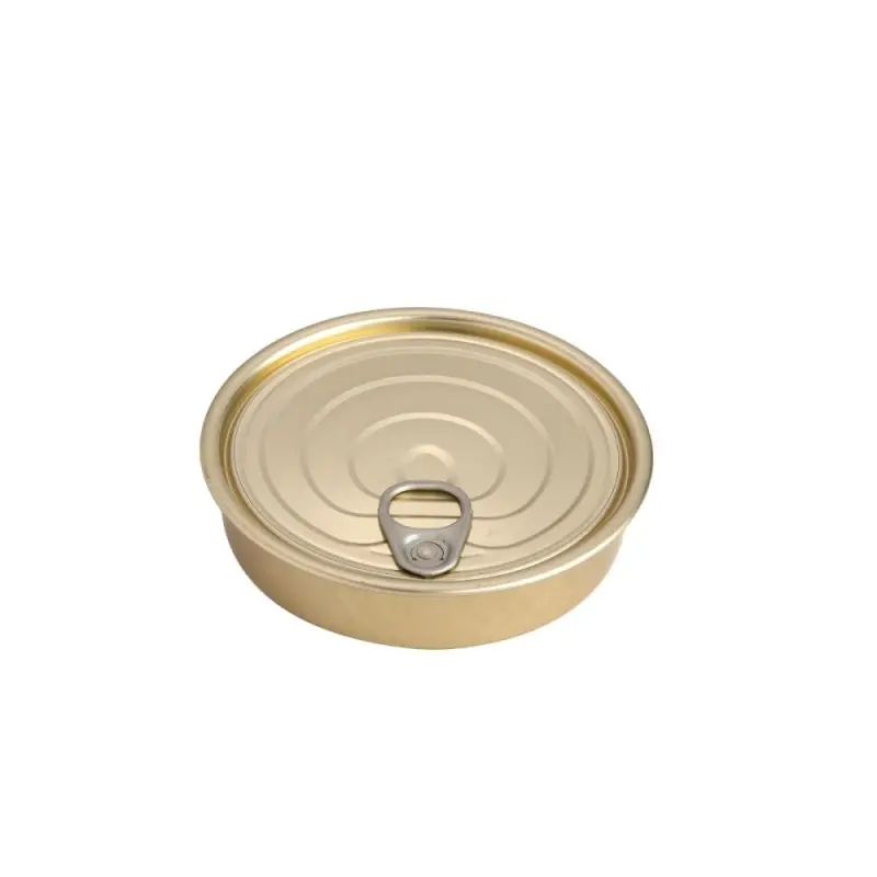 Professional Tin Round tin can with lid XL - Ø 14 x 3 cm 280 ml
