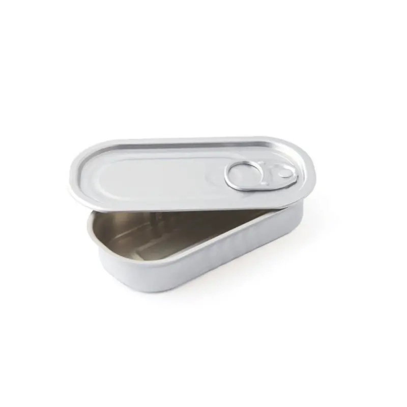 Professional Aluminium Rectangle Aluminium Cans with lid - 11 x 5.5 x 2 cm 60 ml