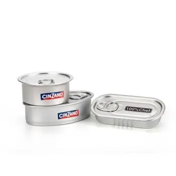 Professional Aluminium Rectangle Aluminium Cans with lid - 11 x 5.5 x 2 cm 60 ml