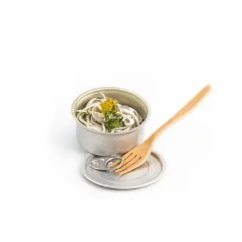 Professional Aluminium Round Aluminium Cans with lid - Ø 8 x 3.5 cm 100 ml