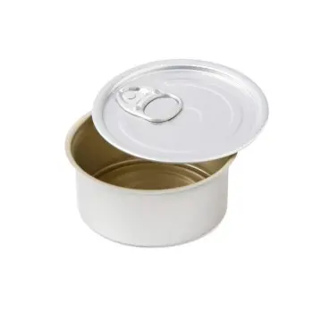 Professional Aluminium Round Aluminium Cans with lid - Ø 8 x 3.5 cm 100 ml