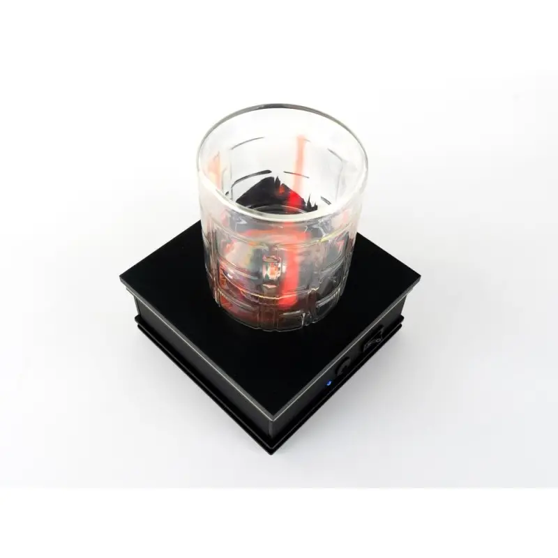 Professional Plastic Wireless Tesla Base Black (Battery) - 13 x 13 cm Professional Plastic Wireless Tesla Base Black (Battery) - 13 x 13 cm