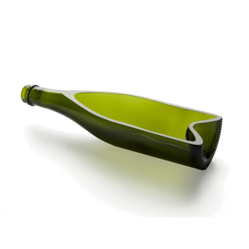 Professional Glass Deep Champagne Plate Green - 30 x 8 x 6 cm500 ml