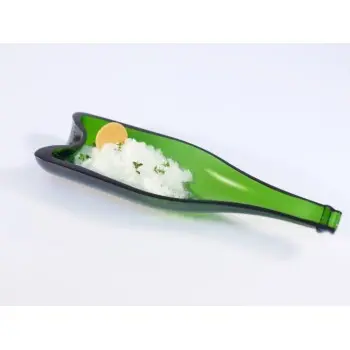 Professional Glass Champagne Plate mini - 25 x 7 x 3.5 cm130 ml