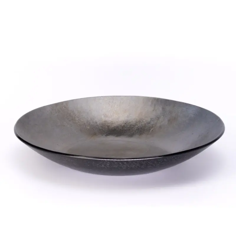 Professional Glass Azteca Plate Ø22 Gold leaf - Ø22 x 2.5 cm Professional Glass Azteca Plate Ø22 Gold leaf - Ø22 x 2.5 cm