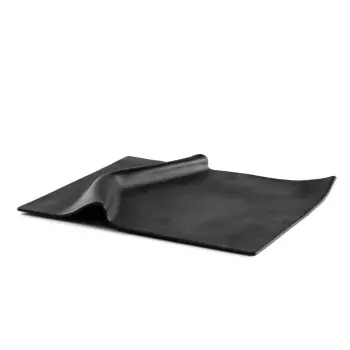 Professional Glass Black Napkin Plate - 22 x 18 x 2 cm