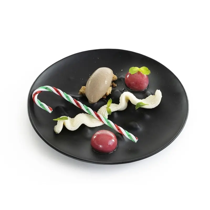 Professional Glass Black Boiling XL Plate - Ø 26 x 2 cm