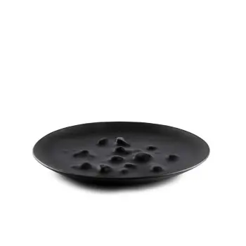 Professional Glass Black Boiling XL Plate - Ø 26 x 2 cm