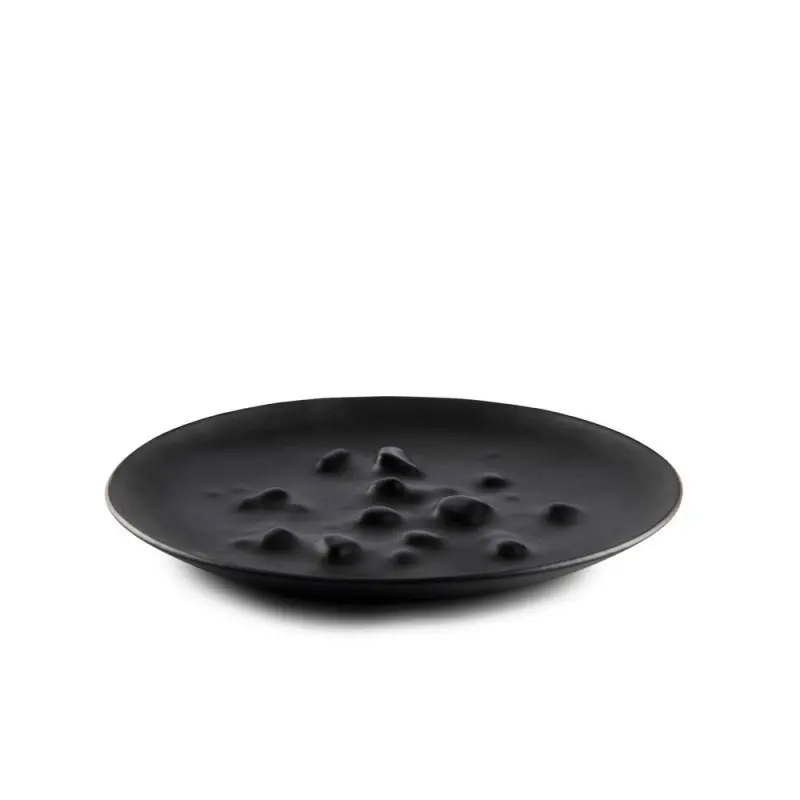 Professional Glass Black Boiling XL Plate - Ø 26 x 2 cm