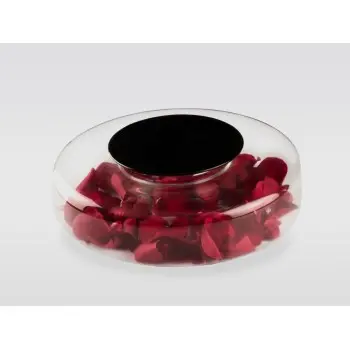 Professional Glass Obsidian Advance Plate - Ø 17 cm