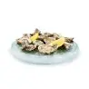 Professional Glass Presentation Tray 12 Oysters - 34 x 34 x 4 cm