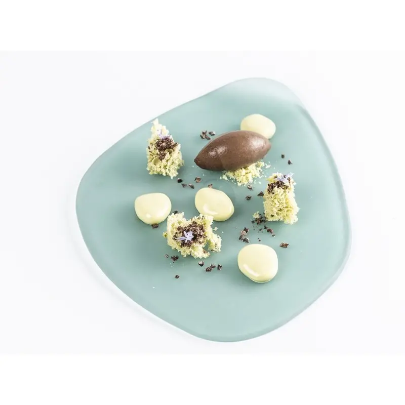 Professional Glass Cadaqués Green Plate XXL - 25 x 20 x 2 cm Professional Glass Cadaqués Green Plate XXL - 25 x 20 x 2 cm