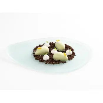 Professional Glass Cadaqués White Plate XL - 22 x 14 x 2 cm