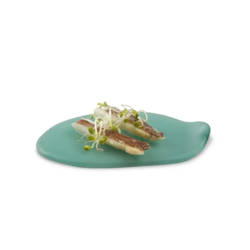 Professional Glass Cadaqués Green Plate XL - 22 x 14 x 2 cm Professional Glass Cadaqués Green Plate XL - 22 x 14 x 2 cm