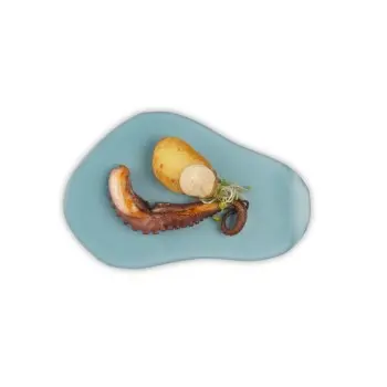 Professional Glass Cadaqués Blue Plate XL - 22 x 14 x 2 cm