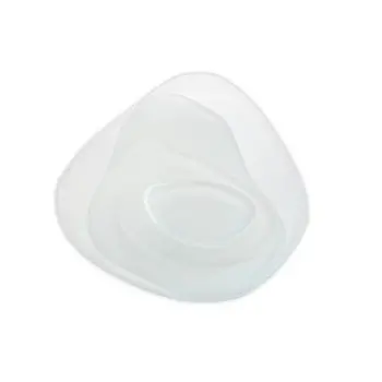 Professional Glass Cadaqués White Plate XS - 14 x 10 x 2 cm