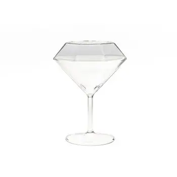 Professional Borosilicate Diamond Glass - 15.8 x 8 cm350 ml