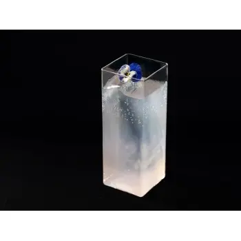 Professional Borosilicate Cubik High Glass - 6 x 6 x 16 cm450 ml