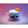 Professional Borosilicate Giant Sea Urchin Snow - 18 x 18 x 8 cm300 ml