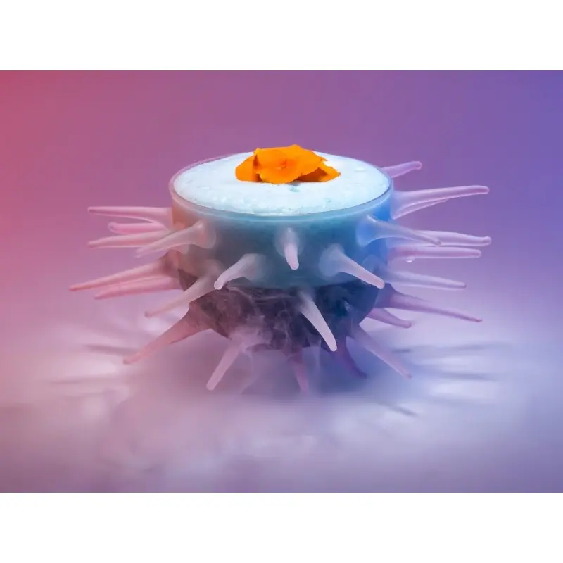 Professional Borosilicate Giant Sea Urchin Snow - 18 x 18 x 8 cm300 ml