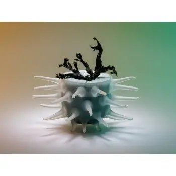 Professional Borosilicate High Sea Urchin Snow - 15 x 15 x 10 cm150 ml