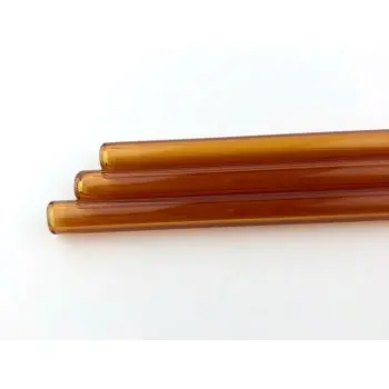 Professional Borosilicate Ambar Straws 24 pcs. - 0.8 x 0.8 x 20 cm