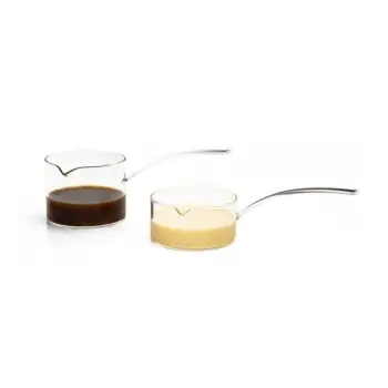 Professional Borosilicate Sauce Scoop High 2 pcs - 8 x 8 x 4 cm250 ml