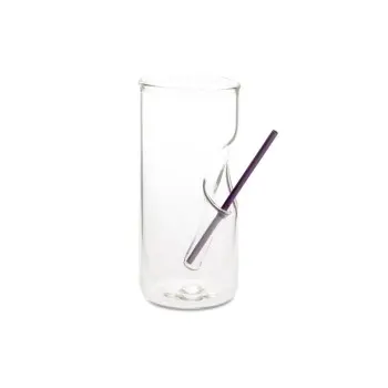 Professional Borosilicate Skewer Glass - 6 x 6 x 13 cm250 ml