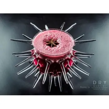 Professional Borosilicate Giant Sea Urchin - 22 x 21 x 9 cm300 ml