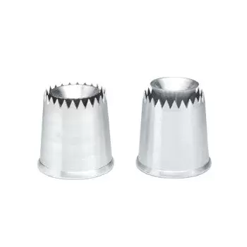 Pastry Chef's Boutique 2987 Stainless Steel Sultane Tips - High Opening Specialty Pastry Tips