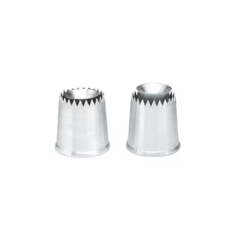 Pastry Chef's Boutique 2987 Stainless Steel Sultane Tips - High Opening Specialty Pastry Tips