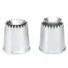 Pastry Chef's Boutique 2988 Stainless Steel Sultane Tips - Lower Opening Specialty Pastry Tips