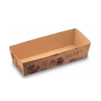 CT203 Rectangular Loaf Pan (Country House)- 6.9"l x 2.6"w x 1.8"h - 250 pcs Cake and Loaf Paper Pans