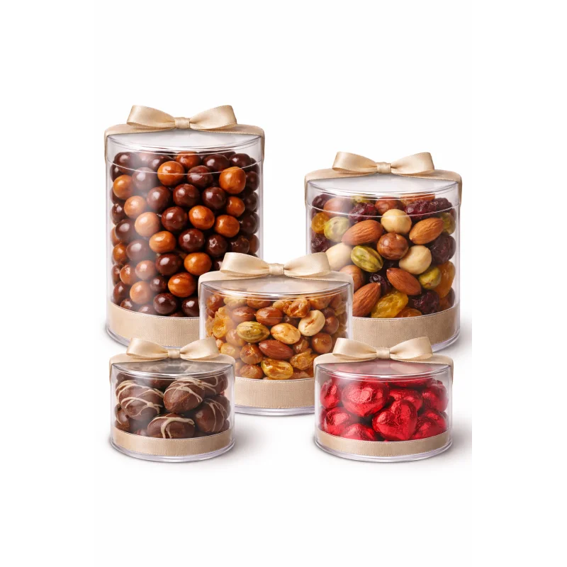 Elegant Classic Clear Transparent Cylinder Boxes 2 1/2" x 2 1/2" - Pack of 192 pcs