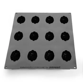 Professional Single Portion Silicone Mold - Cabosse by Emmanuele Forcone - 80 mm x 56 mm x h 46 mm - 15 cavity - 120ml