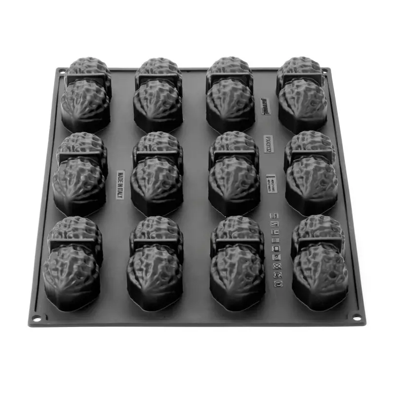 Professional Single Portion Silicone Mold - Peanut by Fabrizio Fiorani - 100 mm x 48 mm x h 42 mm - 12 cavity - 120ml