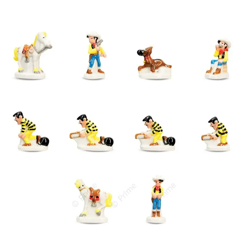 Prime Premium Assorted Galette des Rois Feves King Cakes Charms - West of Lucky Luke - Pack of 100