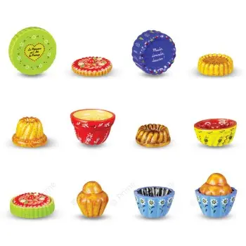 Prime Premium Assorted Galette des Rois Feves King Cakes Charms - Mold, unmold, enjoy! - Pack of 100