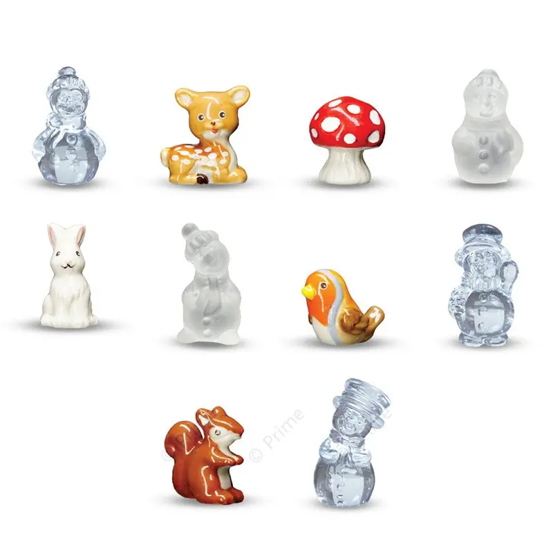 Prime Premium Assorted Galette des Rois Feves King Cakes Charms - Snow - Pack of 100