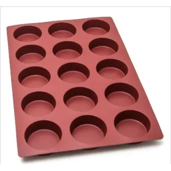 SILMAE Silicone cylinder mould 15 cavities Ø100X35 mm – 250 ml