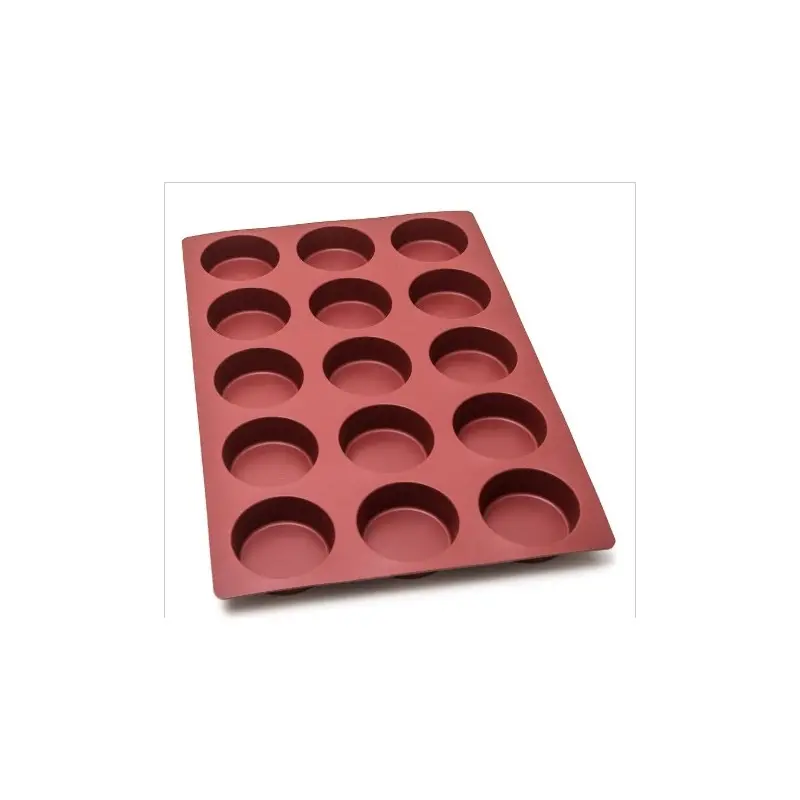 SILMAE Silicone cylinder mould 15 cavities Ø100X35 mm – 250 ml