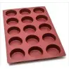 SILMAE Silicone cylinder mould 15 cavities Ø100X35 mm – 250 ml