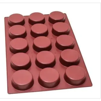 SILMAE Silicone cylinder mould 15 cavities Ø100X35 mm – 250 ml
