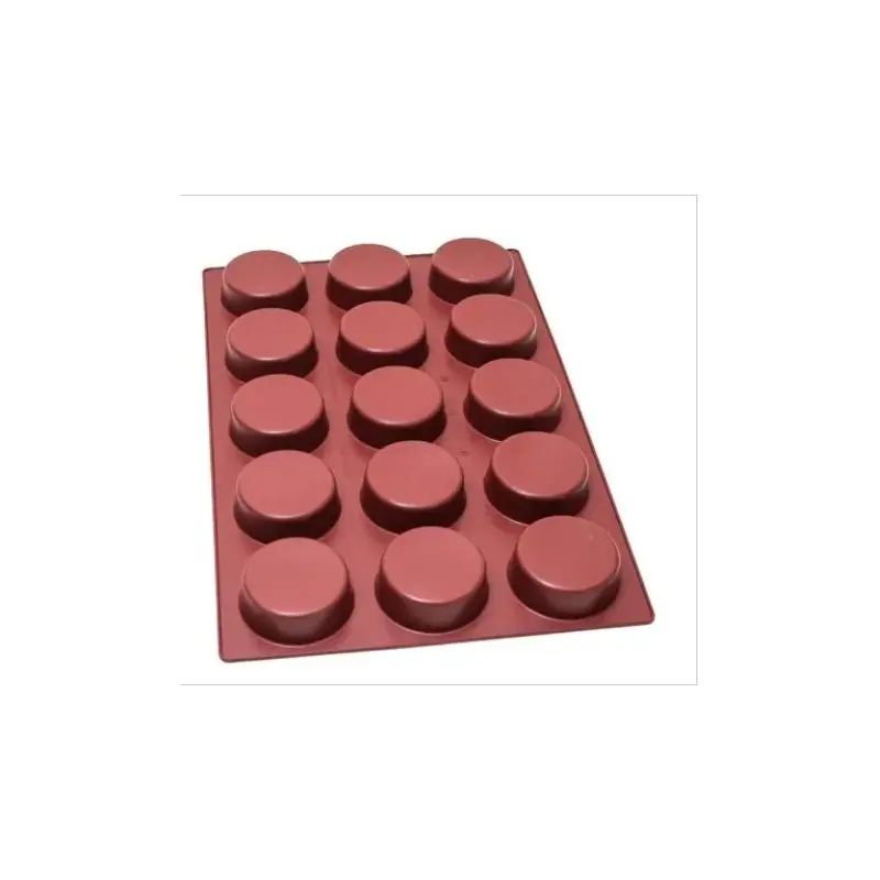 SILMAE Silicone cylinder mould 15 cavities Ø100X35 mm – 250 ml