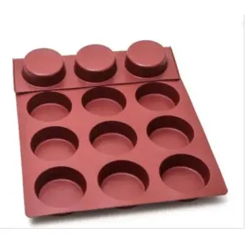 SILMAE Silicone cylinder mould 15 cavities Ø100X35 mm – 250 ml