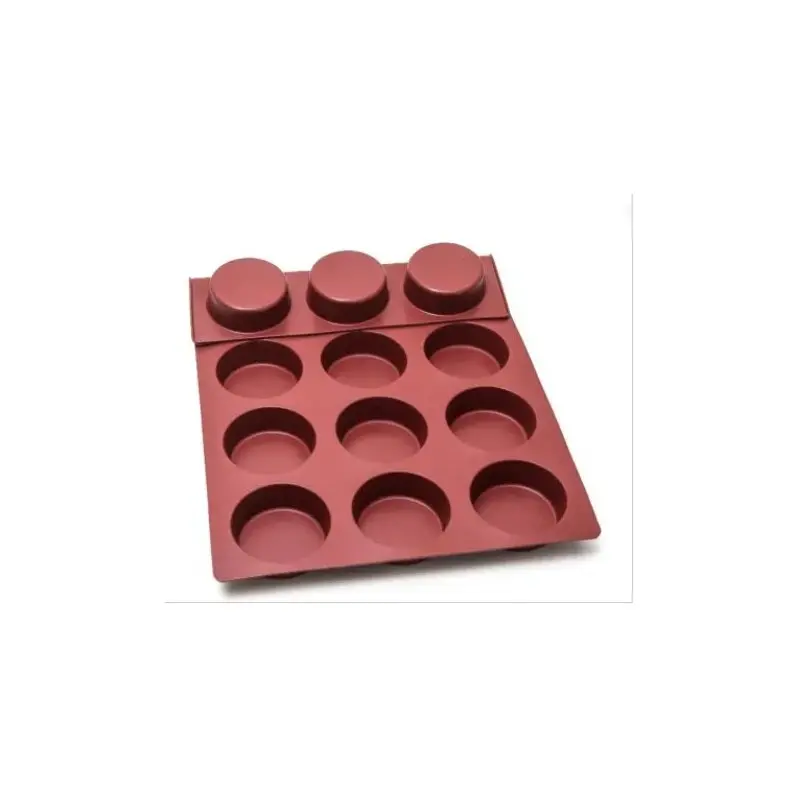 SILMAE Silicone cylinder mould 15 cavities Ø100X35 mm – 250 ml