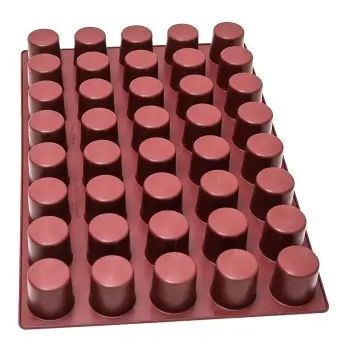 SILMAE Silicone cylinder mould 40 cavities Ø55X55 mm – 119 ml