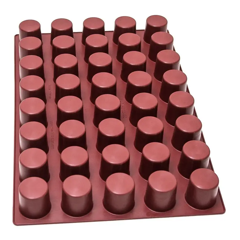 SILMAE Silicone cylinder mould 40 cavities Ø55X55 mm – 119 ml
