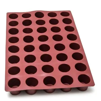 SILMAE Silicone cylinder mould 40 cavities Ø55X55 mm – 119 ml