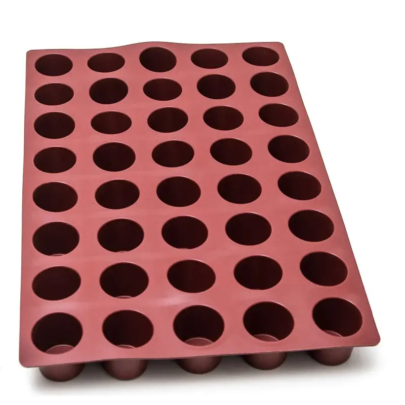 SILMAE Silicone cylinder mould 40 cavities Ø55X55 mm – 119 ml